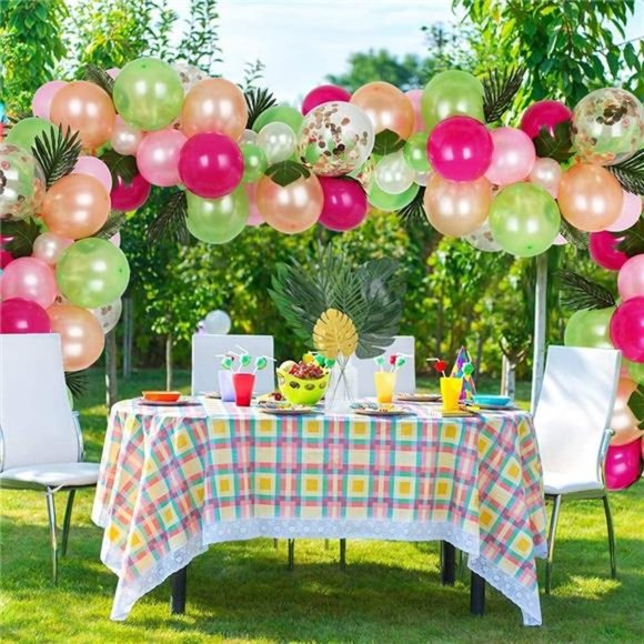 78Pieces 9Kinds Artificial Tropical Leaf Jungle Leaves Golden Plant SafariLeaves - Picture 4 of 7